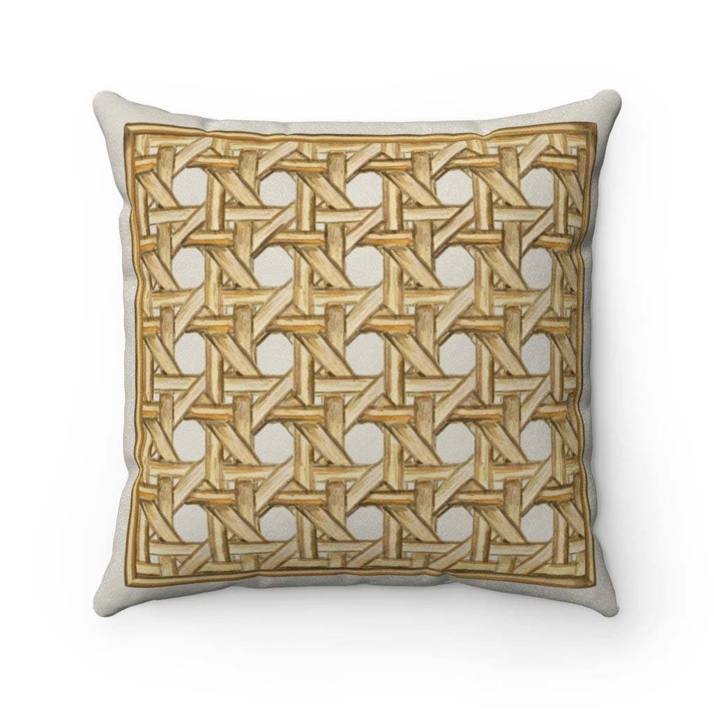 Caning Print Throw Pillow
