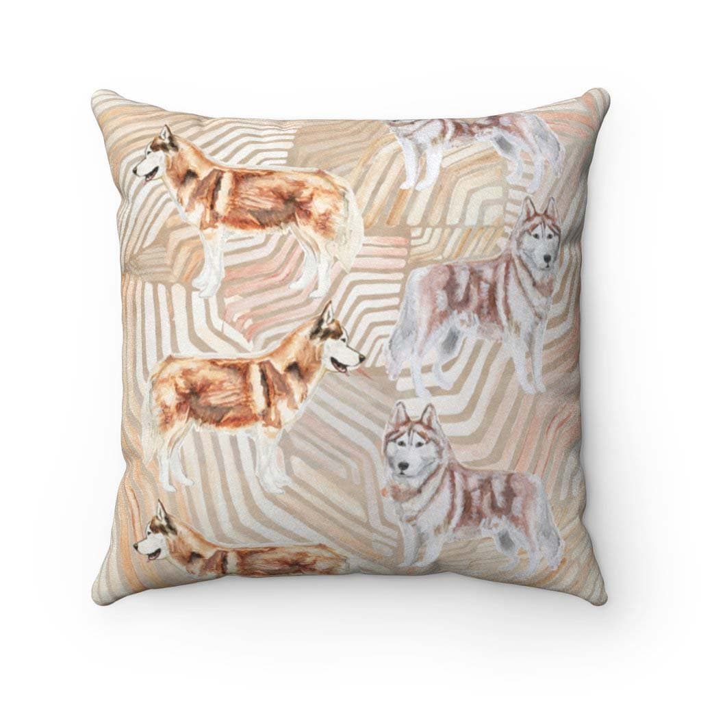 Husky Textile Throw Pillow